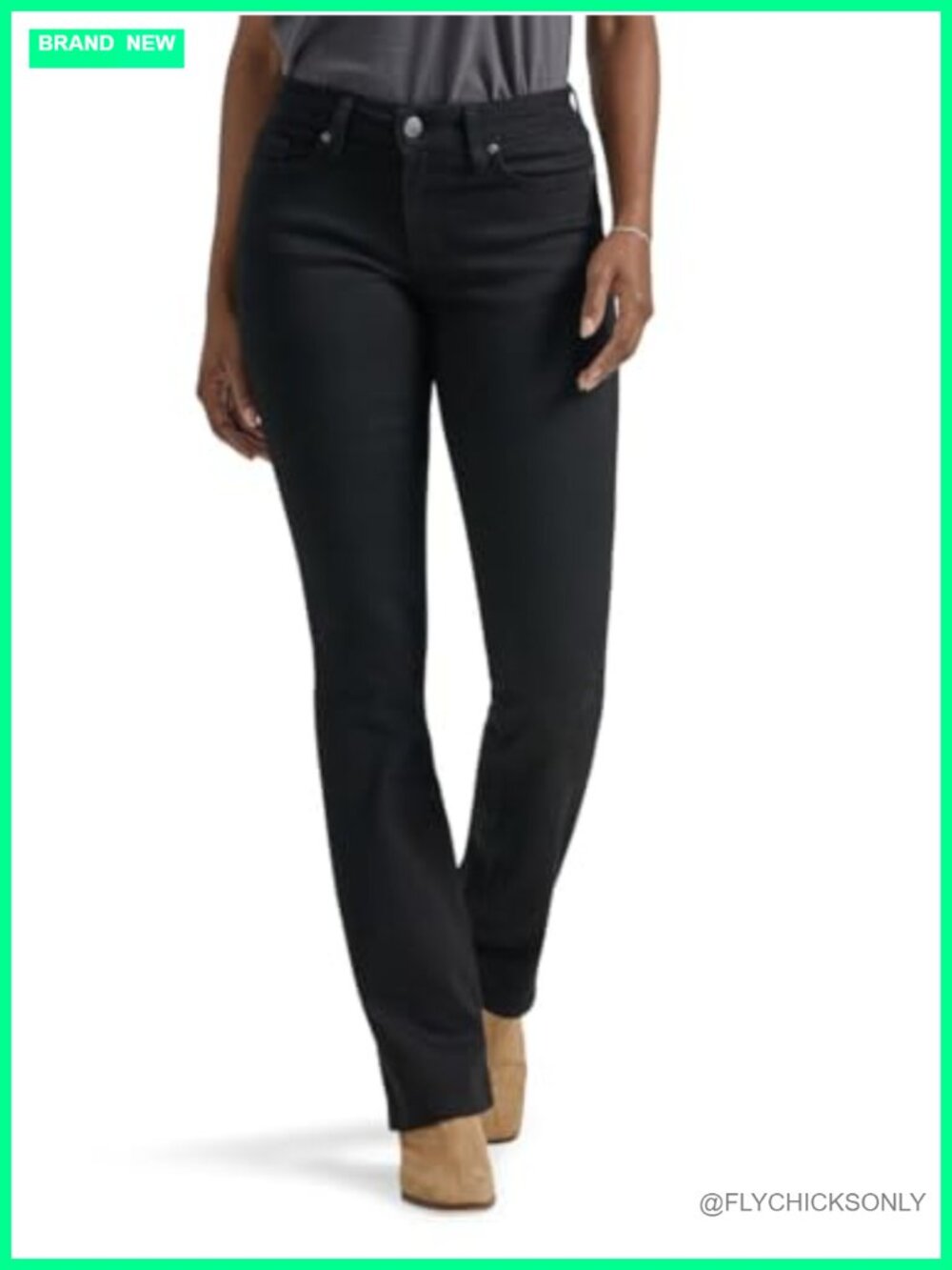 Lee Women's Legendary Mid Rise Bootcut Jeans Regular Fit Denim
